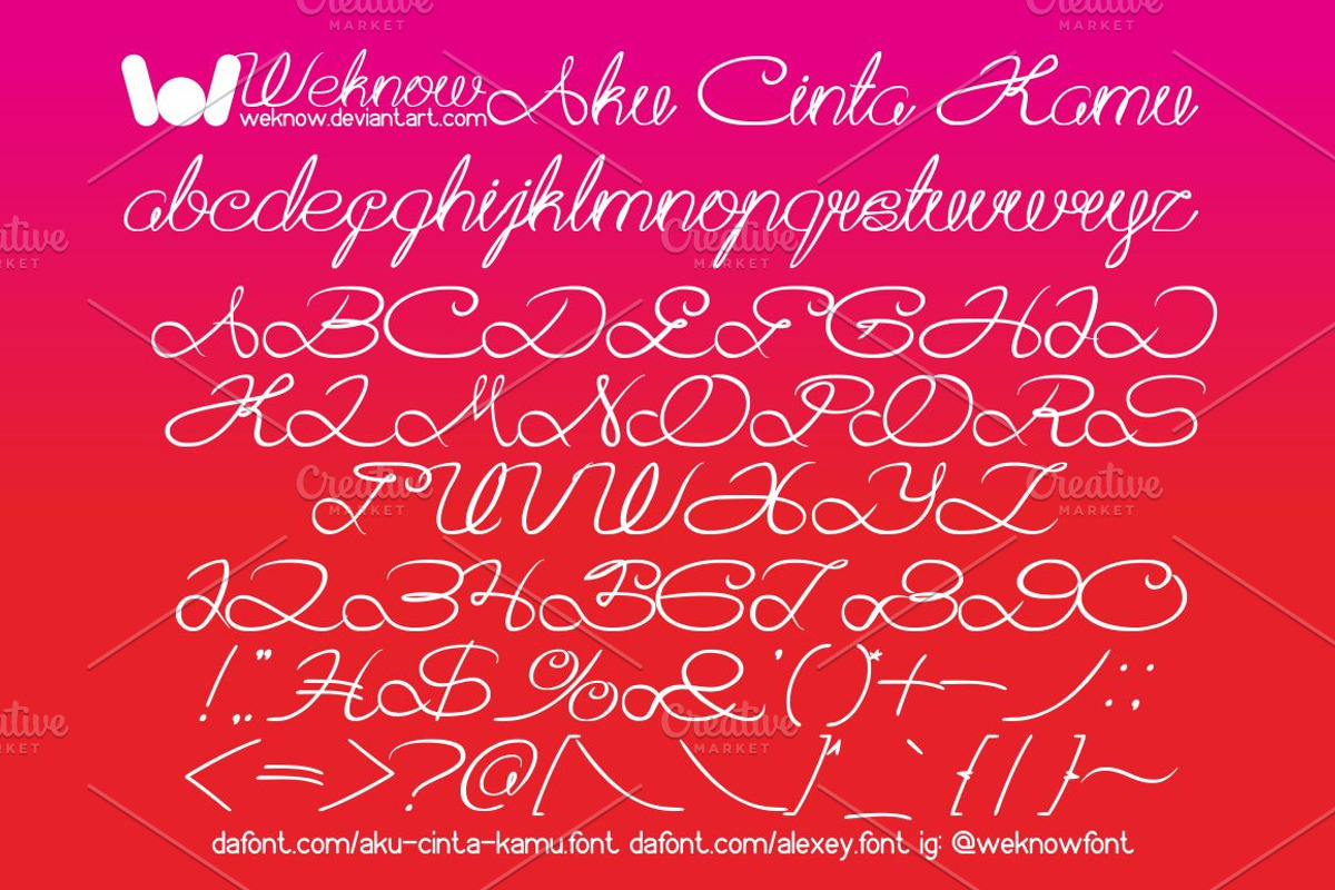aku cinta kamu font