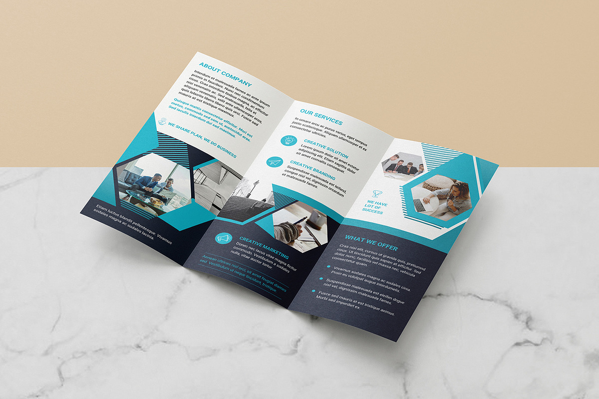 Trifold Business Brochure, a Brochure Template by retrographix (Photo 3 of 4)