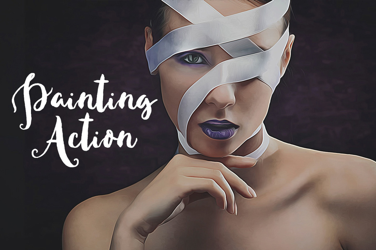 Realistic Painting Action, an Action Add-On by Krystal Designs Co. (Photo 5 of 5)