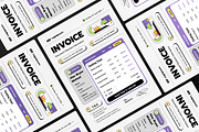 Cube Mauve Plain Invoice, a Print Template by Annora Studio (Thumbnail 3 of 4)