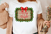 Merry and Bright PNG, an Illustration by DreamArtGraphic (Thumbnail 1 of 5)