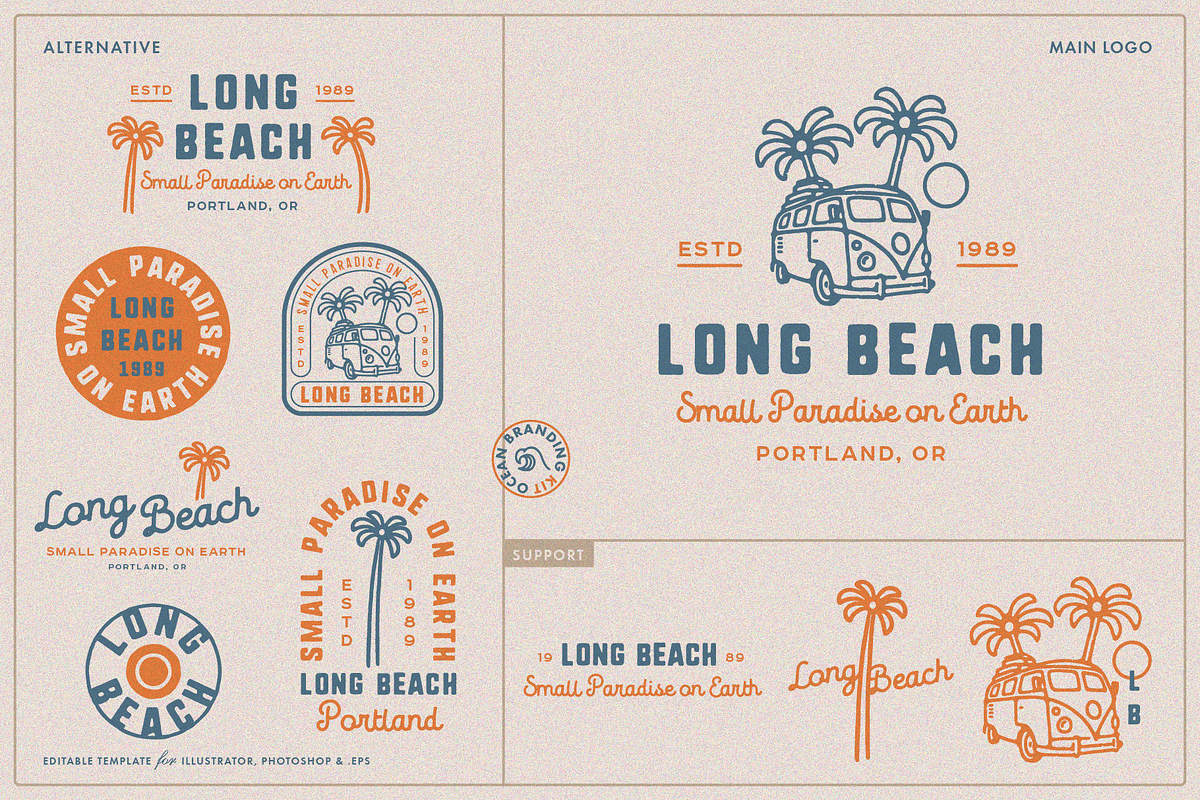 Ocean Branding Kit, a Branding & Logo Template by Refolve Design (Photo 4 of 25)