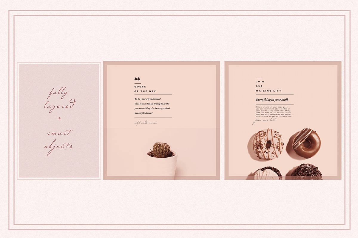 PASTRY & COFFEE Socialmedia Template, a Social Media Template by Vova (Photo 6 of 10)