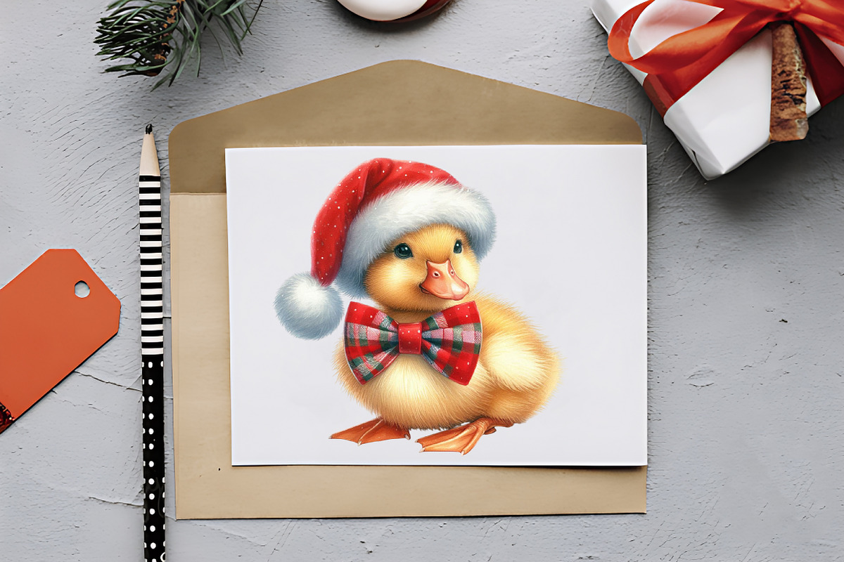 Cute Baby Animals in Christmas Outfi, an Illustration by RobertsArt (Photo 2 of 7)