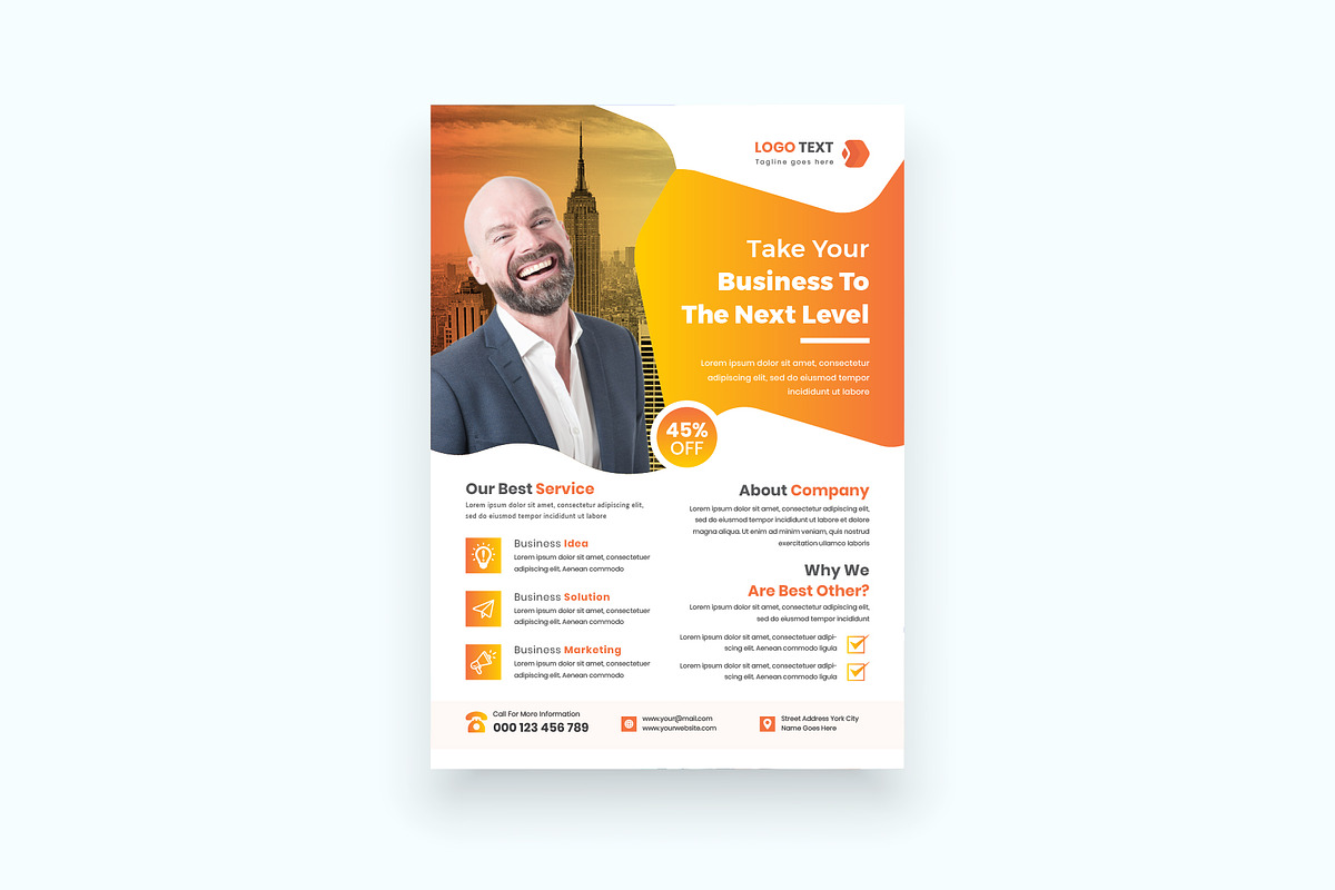 Business Corporate Flyer Tempalte, a Flyer Template by Mk_Studio (Photo 7 of 7)