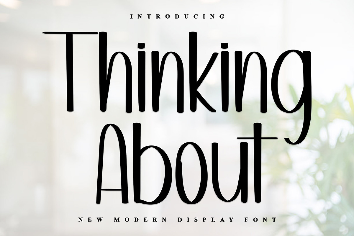 Thinking About, a Sans Serif Font by InermediaSTUDIO (Photo 1 of 6)