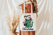 Christmas Sarcastic Funny Cat Merry, an Illustration by Daily.Designs (Thumbnail 3 of 5)