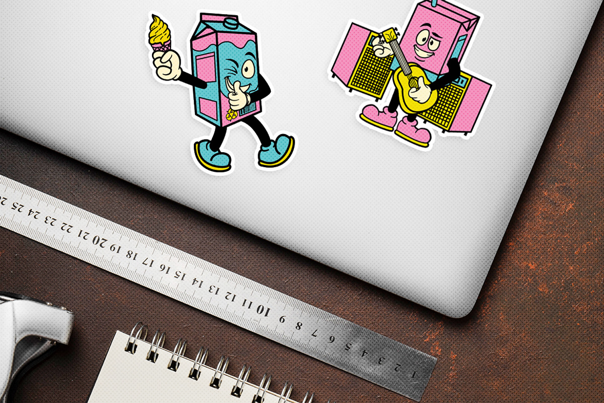 Retro Milkshake Illustration, an Object Illustration by Decoconio Design (Photo 6 of 7)