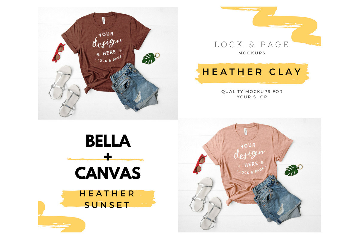 Bella Canvas 3001 Mega Bundle Mockup, a Shirt Mockup by lock and page (Photo 25 of 84)