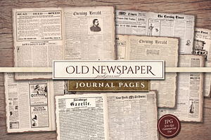 Old Newspaper Vintage Journal Paper