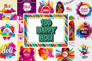 Holi Festival Backgrounds Collection