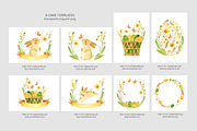 Easter Bunny, Card Templates, a Card Template by Valin Malin (Thumbnail 2 of 5)
