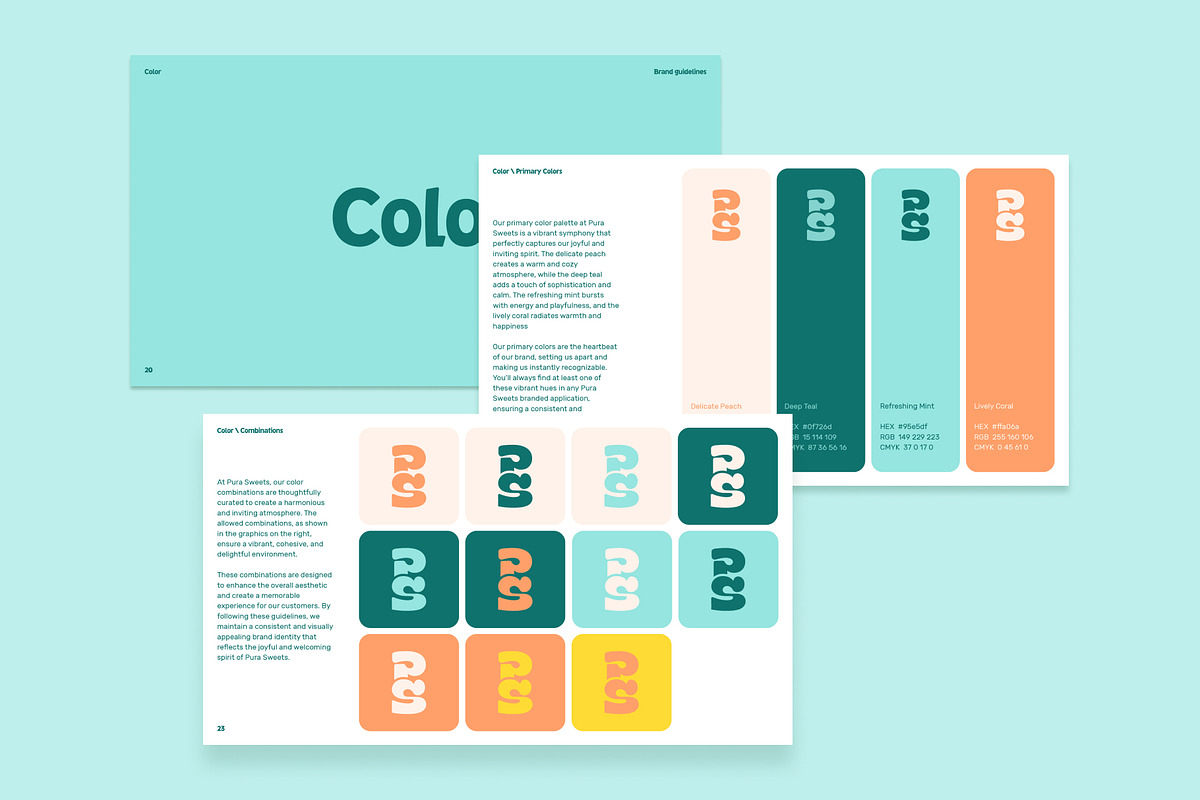 Pura Brand Guidelines Template, a Branding & Logo Template by Hamdi Designs (Photo 2 of 11)