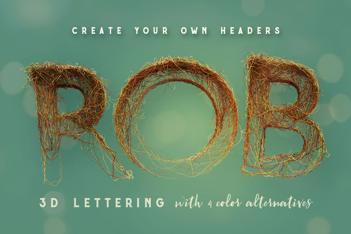 Wired Chaos - 3D Lettering, a Graphic by MIIM (Photo 5 of 7)
