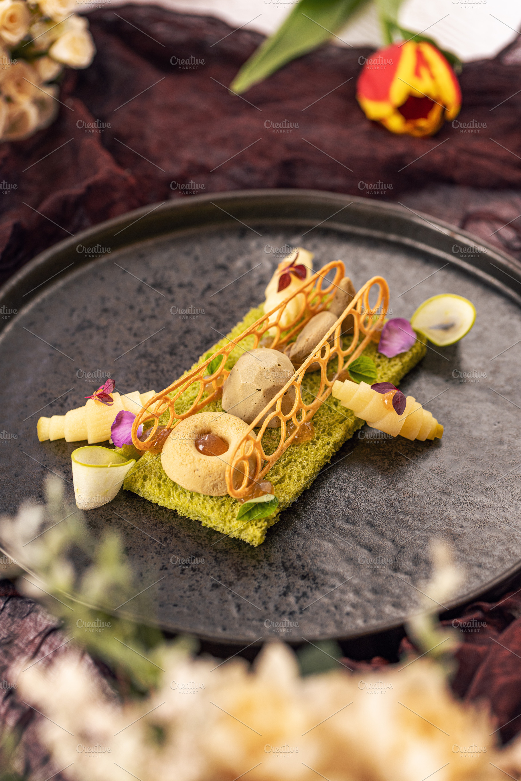 Still life of gourmet starter, a Photo by Grafvision photography