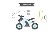 Vector A-Z transport alphabet, an Education Illustration by narinadraban (Thumbnail 14 of 22)
