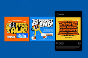 Retro Coffee Shop Instagram Set, a Social Media Template by graphicook (Thumbnail 3 of 6)