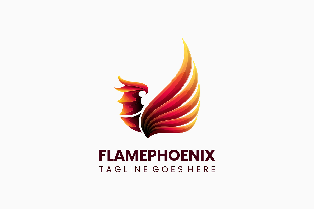 Flame Phoenix Gradient Colorful Logo, a Branding & Logo Template by Artnivora.Std