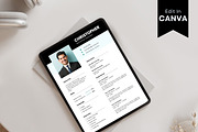 Simple Resume Template, CV Template, a Resume Template by BrushstrokeArtGB (Thumbnail 3 of 5)
