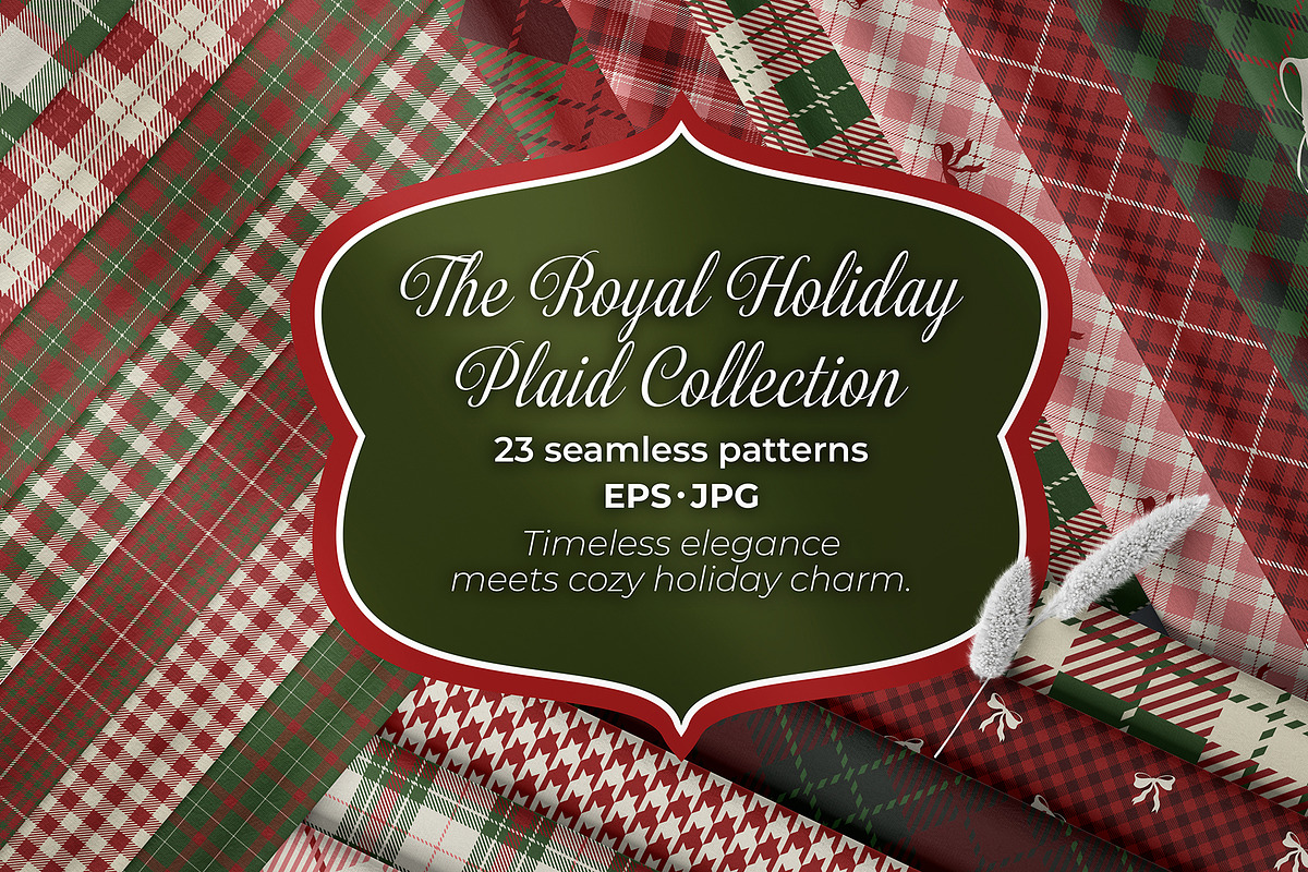 The Royal Holiday Plaid Collection, a Pattern Graphic by Sonulkaster (Photo 1 of 8)