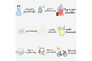 Summer Bucket List PNG Bundle | 27, an Emoji Icon by Tanya Kart (Thumbnail 3 of 4)
