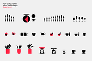 Kitchen Utensils - Modern Graphics, a Food Illustration by illugrama (Thumbnail 12 of 16)