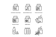 Alternative Milk, Vegan Milk, an Object Illustration by Tettygreen (Thumbnail 3 of 3)