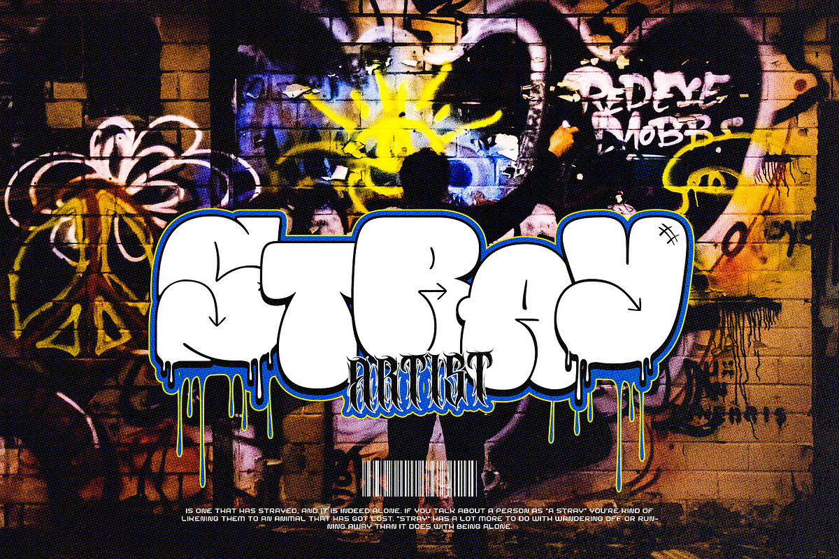 Bubble Core Graffiti Mix Metal Font, a Blackletter Font by alit design (Photo 9 of 22)