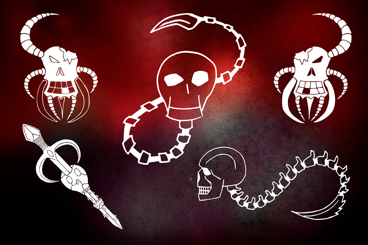22 Scary Illustrations(SVG and more) preview 7