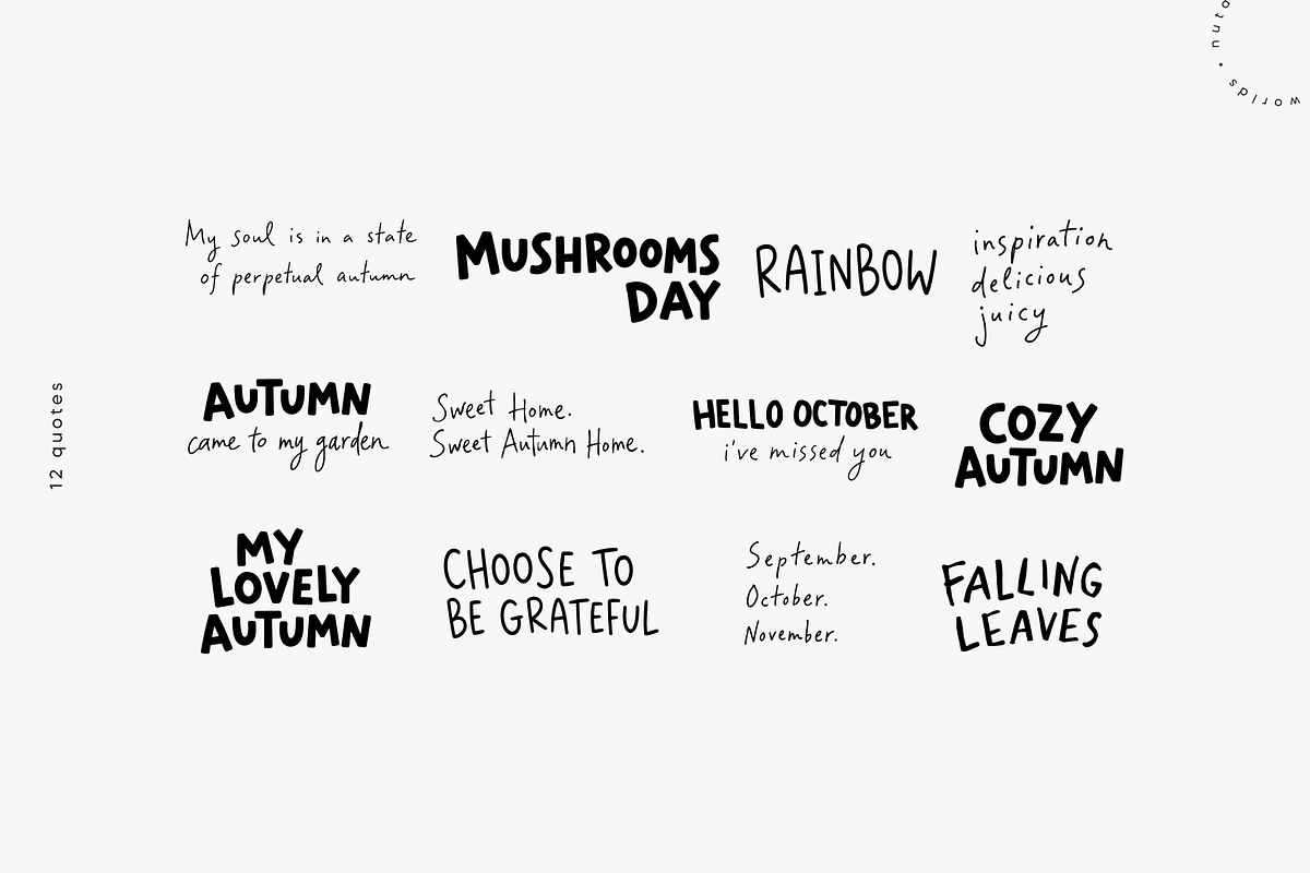 Cozy Autumn | Vector Stickers Pack, an Object Illustration by Nutalin Art (Photo 11 of 16)