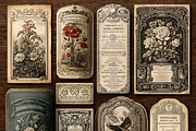 Antique Victorian Bookplate Junk, a Background Graphic by Printable Treasure (Thumbnail 3 of 7)