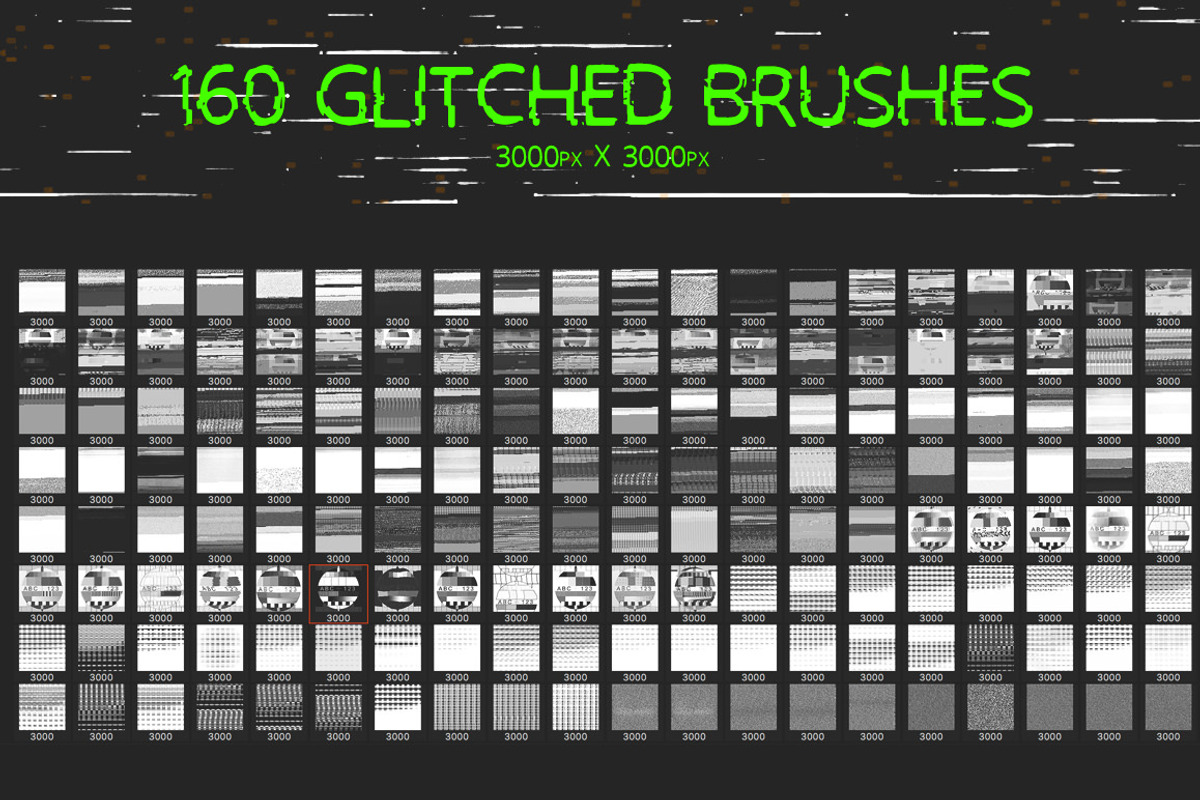Glitch Brush Bundle, a Brush Add-On by Big Blond Bear (Photo 8 of 9)