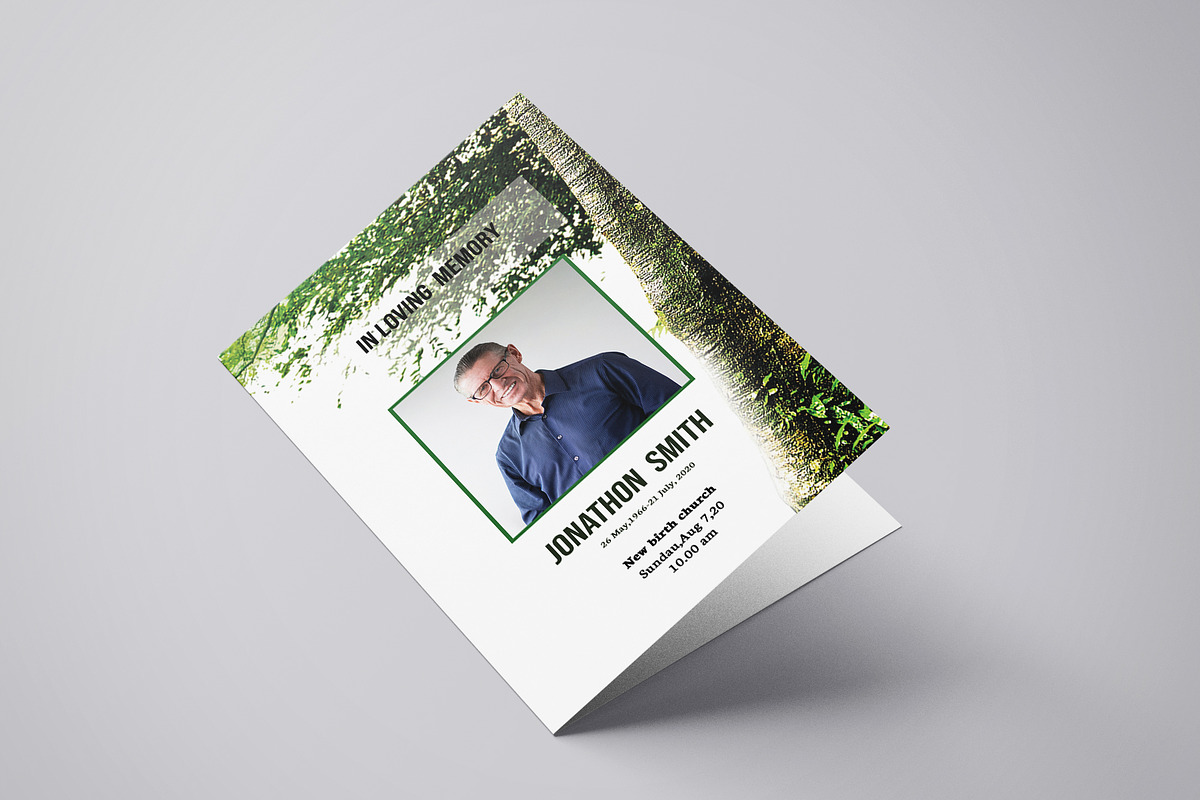Funeral Program Template, a Brochure Template by Template Shop (Photo 5 of 5)
