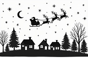 Santa Sleigh Vector Bundle, an Illustration by Amazin_art (Thumbnail 9 of 21)