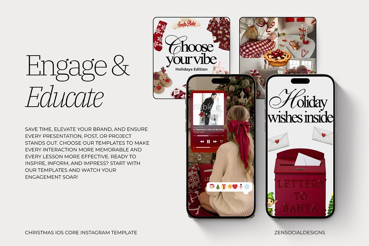 Christmas iOS Core Template, a Social Media Template by ZenSocialDesigns (Photo 8 of 9)