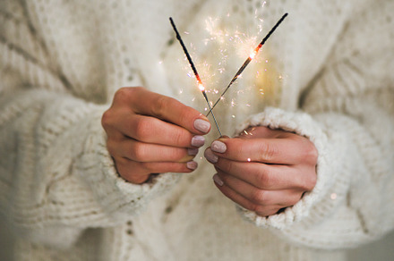 Woman in sweater holding christmas featuring christmas, new year, and xmas, a Holiday Photo by Foxys