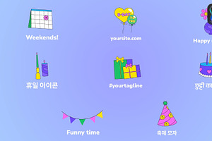 Party Icons And Titles for FCPX, a Templates & Theme by 2dfx