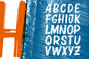 Bruzh - Handbrush Font, a Font by Garisman Std (Thumbnail 5 of 10)