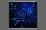 -50% Circuit boards backgrounds set, a Background Graphic by frost_newt (Thumbnail 2 of 11)