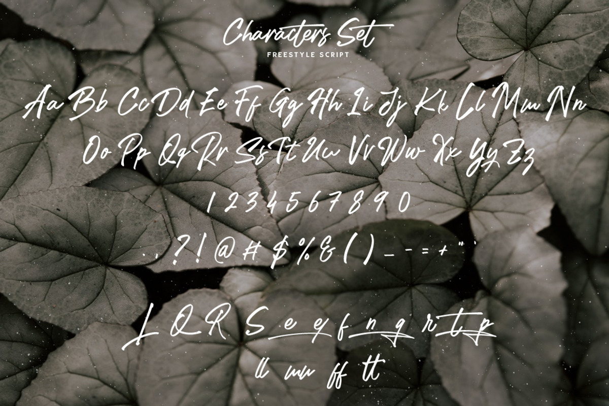 Freestyle Handwritten Script, a Script Font by Anxiety Studio (Photo 16 of 16)