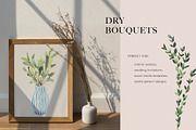 Dry boho grass and herbs watercolor, a Decorative Illustration by Volha Studio (Thumbnail 4 of 13)