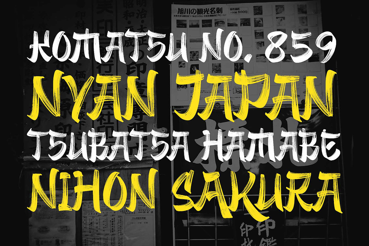 Zenjirou - Japanese Style, a Font by Arterfak Project (Photo 5 of 12)