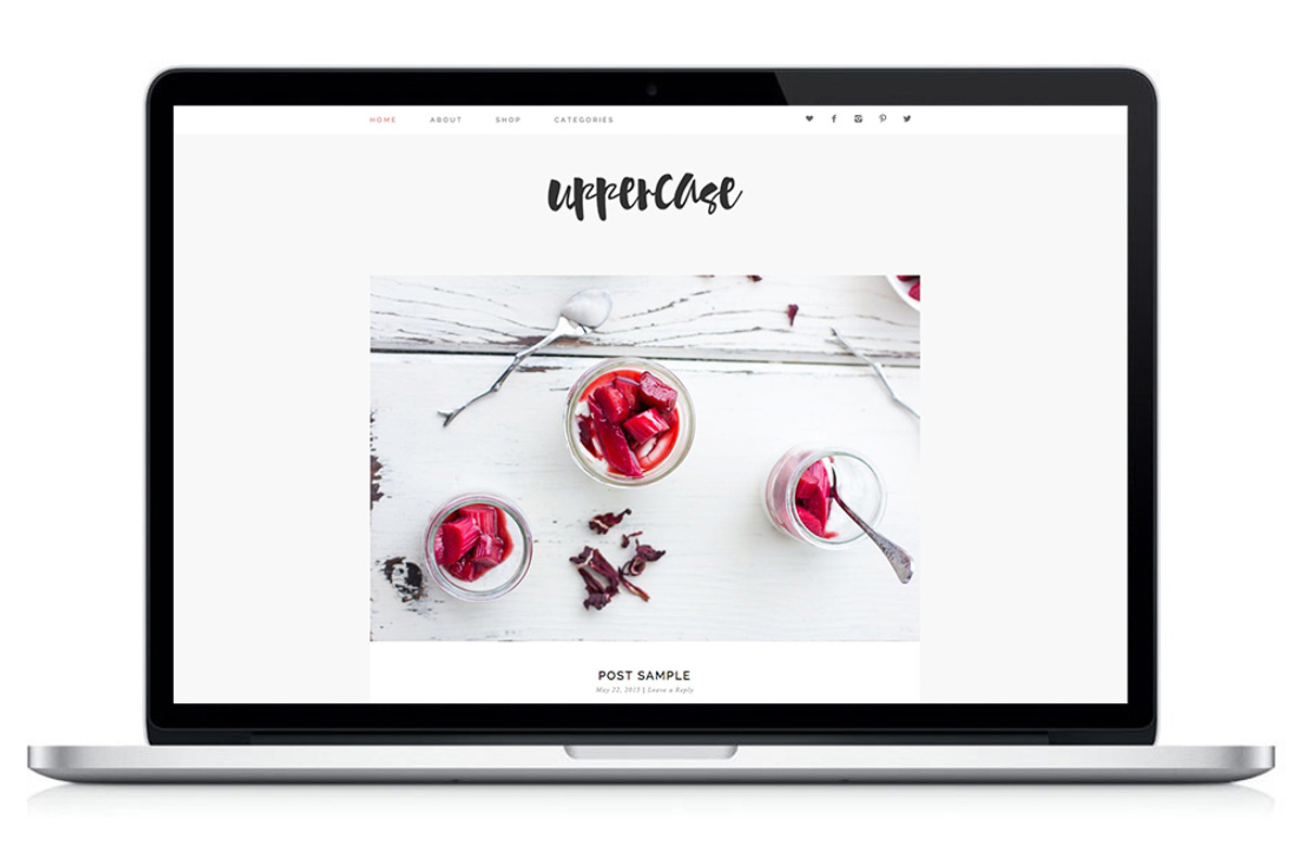 Responsive WP Theme - Uppercase, a WordPress Template by Light Morango (Photo 1 of 4)
