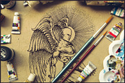 Art Equipment Mockup, a Product Mockup by TSV Creative (Thumbnail 2 of 5)