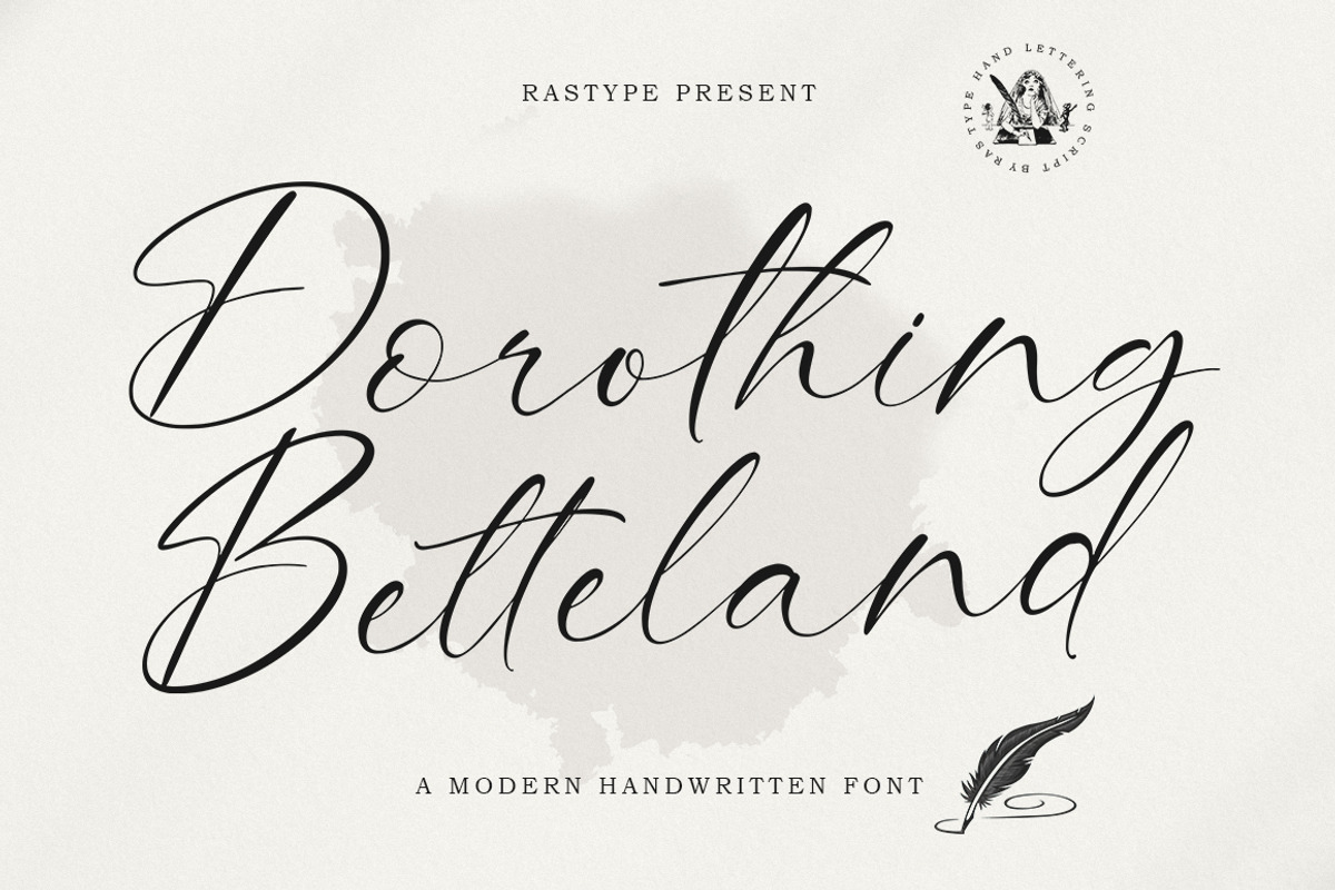 Dorothing Betteland, a Script Font by Rastype (Photo 1 of 10)