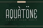 Aquatone | Luxury Sans, a Sans Serif Font by Muntab_Art (Thumbnail 1 of 8)