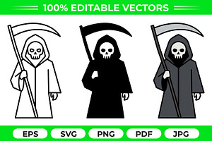 Grim Reaper Trio Vector Pack