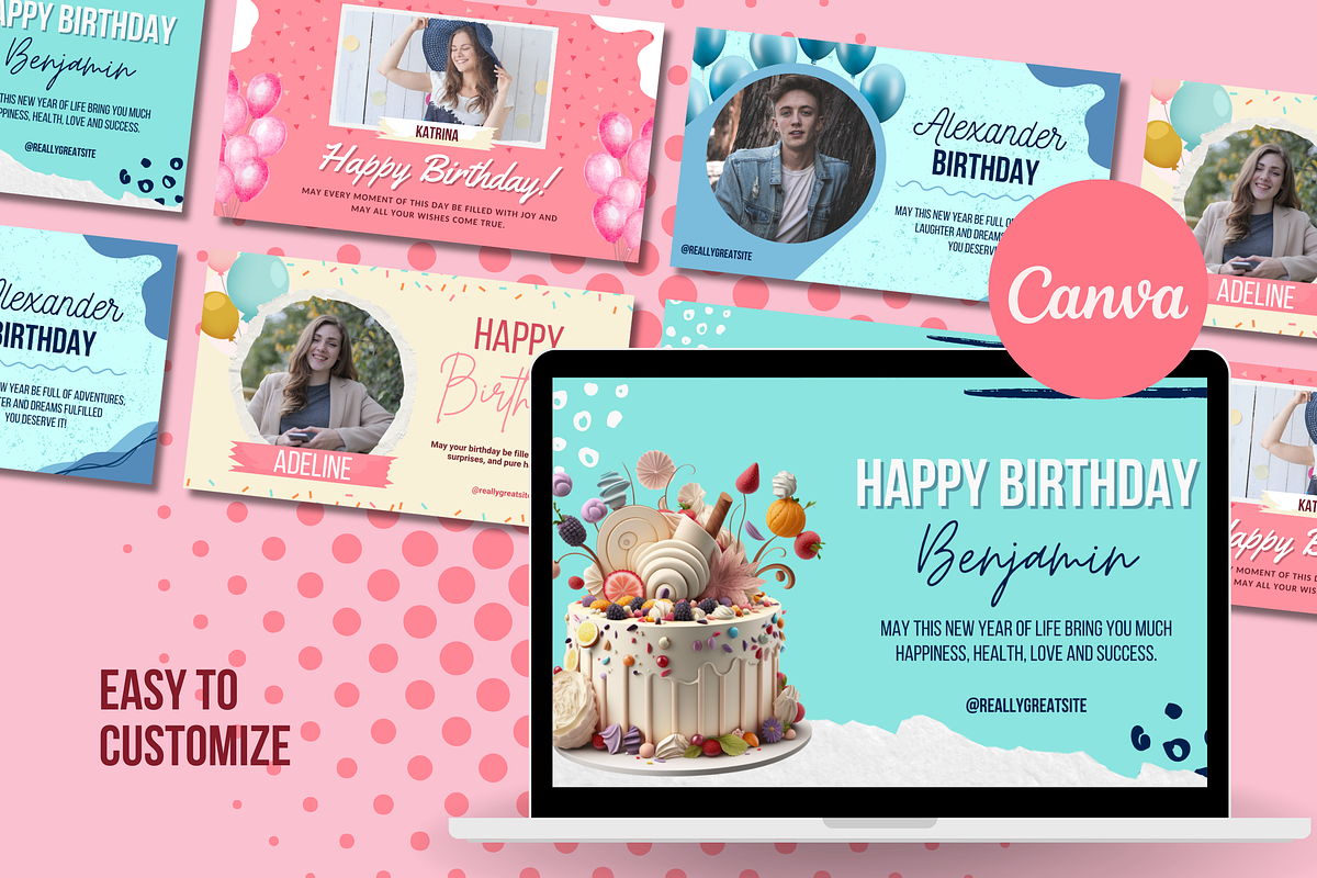 Happy Birthday Facebook Covers, a Templates & Theme by TemplateCastleStore (Photo 8 of 9)