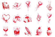 Valentine’s Day Clipart, an Illustration by OK Design (Thumbnail 3 of 6)