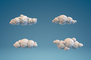 Low Poly Clouds Part 3